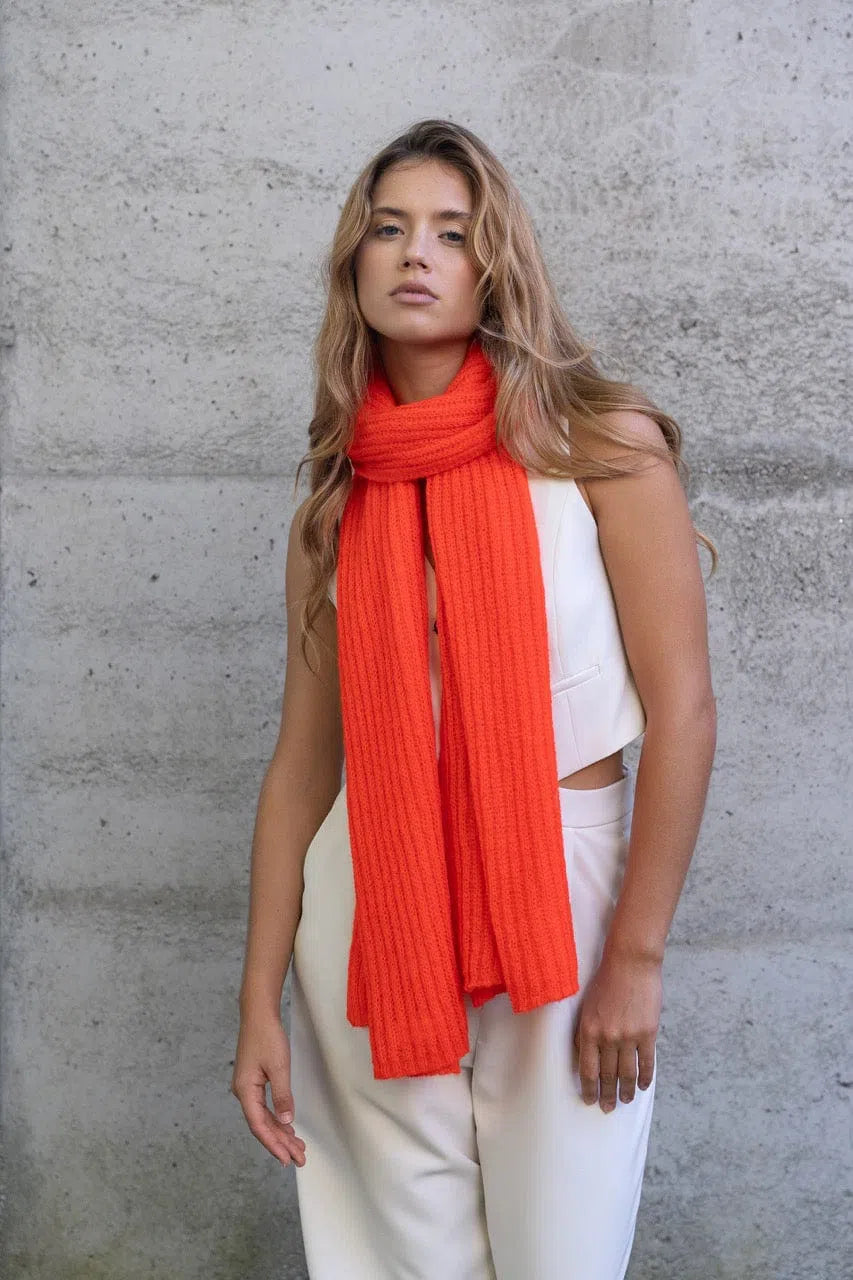 Caroline Neon Orange Sjaal